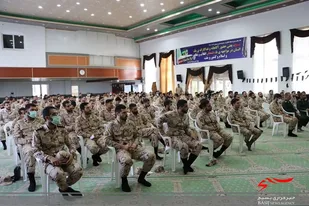 نشست فرمانده سپاه کربلا  با کارکنان وظیفه برگزار شد