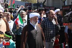 راهپیمایی روز جهانی قدس در مهرشهر برگزار شد+تصاویر