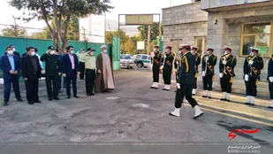 برگزاری صبحگاه مشترک نظامی و انتظامی درسنقروکلیایی