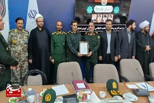 آیین تکریم و معارفه فرمانده انتظامی شهرستان کبودراهنگ
