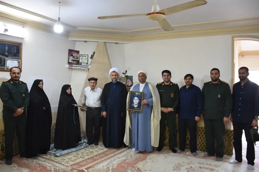  دیدار و تجلیل از مادر شهید والامقام «محرمعلی هاتفی» به مناسبت هفته دفاع مقدس