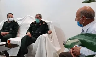 دیدار سردار ذوالقدر و سرهنگ قنبری با خانواده شهیدان ملکی