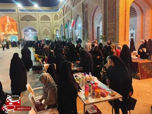 برپایی نمایشگاه حمایت از تولیدات خانگی خانواده سپاه قزوین+عکس