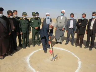 درمانگاه موسی بن جعفر (ع) مهریز کلنگ زنی شد