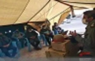 راویان دفاع مقدس در خیمه&zwnj;های مقاومت در زاهدان حضور یافتند
