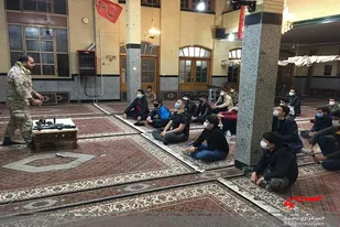 برگزاری جلسات آموزشی دسته رزمی پایگاه شهید نیکبخت همدان