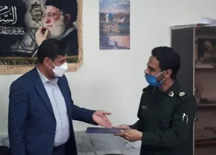 دیدار مدیر آموزش و پرورش پیشوا با فرمانده حوزه بسیج دانش آموزی به مناسبت روز پاسدار