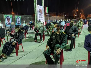 مراسم آبروی محله به یاد شهید عبدالرضا آتشی در بوشهر برگزار شد