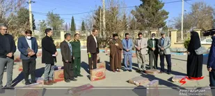 تهیه و توزیع ۲۰۰ بسته معیشتی در بسطام