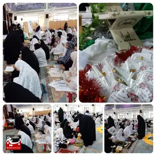 گفتمان انقلاب اسلامی توسط طلاب بسیجی حوزه علمیه کوثر خرمشهر در مراسم معنوی اعتکاف