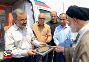 آمبولانس اهدایی خیر در بیمارستان دیّر رونمایی شد