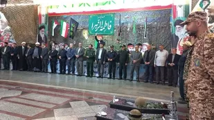 گلزار شهدای شهرستان ملارد   گلباران و عطرافشانی شد