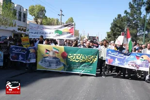 حضور باشکوه مردم همیشه در صحنه ماهدشت در راهپیمایی روز قدس+تصاویر