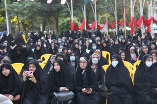 تجمع مدافعان حریم خانواده در گلزار شهدای خوشنام علی آباد کتول