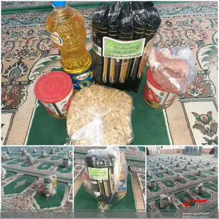 توزیع 40 بسته مواد غذایی در حاشیه شهر بجنورد