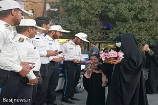 تقدیر بسیجیان از نیروی انتظامی شهرستان نهاوند