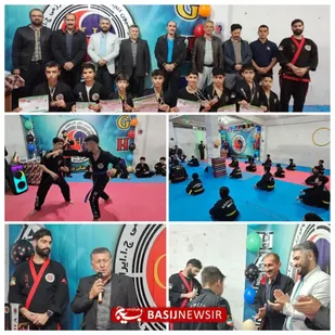 تجلیل از مدال آوران بسیجی در پنجمین دوره مسابقات هاپکیدوGHA مازندران