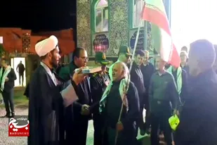 آیین بدرقه ۴۰۰ نفر از مردم اسدآباد برای حضور در مراسم تشییع رهبر شهید