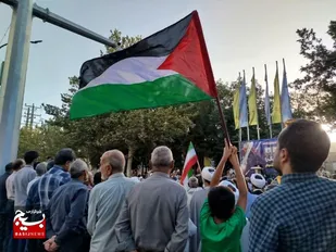تجمع مردم ولایی کاشمر در محکومیت تجاوز آمریکا به ایران