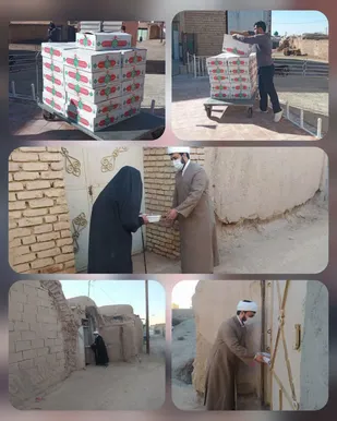 تهیه و توزیع ۱۴۷بسته معیشتی به مناسبت دهه مبارک فجر در شهرستان سرایان