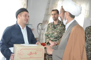 حضور مسئول نمایندگی ولی فقیه سپاه صاحب الامر (عج) در نماز جمعه اهل سنت