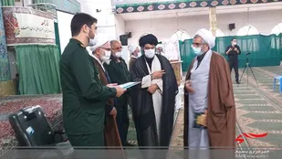 تجلیل از روحانیون ایثارگر قائم شهر درهفته دفاع مقدس