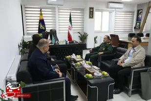 دیدار رئیس هیأت مدیره منطقه آزاد مازندران با فرمانده سپاه کربلا
