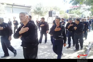 عزاداری مردم روستای حسام&zwnj;آباد در روز عاشورا