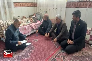 دیدار مدیر کل بنیاد شهید و امور ایثارگران با جانباز دفاع مقدس