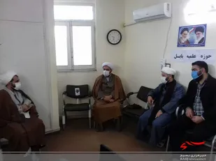 بازدید مسئول بسیج طلاب سپاه کربلا از حوزه بسیج طلاب بابل