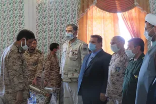 مراسم تکریم و معارفه فرمانده جدید محور شهید دشتی شهرستان خواف