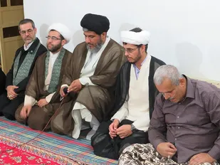 حضور خادمین حرم رضوی در منزل شهید ابراهیم موسایی