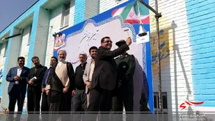 نواختن زنگ ایثار و مقاومت در شهرستان اردستان +تصاویر