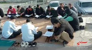 برپایی محافل انس با قرآن در سواحل چالوس + عکس