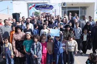 کلنگ ساخت مدرسه ۶ کلاسه در روستای آرشت قزوین به زمین زده شد