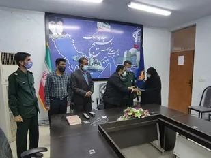 تکریم  و معارفه مسئول بسیج هنرمندان جاسک