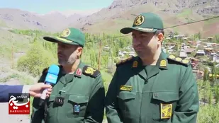 افتتاح طرح&zwnj;های عمرانی با حضور سردار حیدرنیا، در طالقان