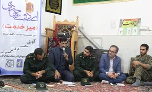 برگزاری میز خدمت بسیج برای حل مشکلات مردم در گرگان