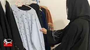 تلفیق هنر و اشتغال در کارگاه طراحی و دوخت عبا در زرین&zwnj;دشت