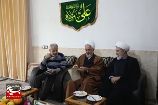دیدار مسئول نمايندگي ولي فقيه در سپاه کربلا با پیشکسوت و مبارز دوران انقلاب اسلامی