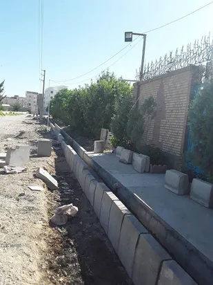 رفع مشکل آب های سطحی روستای قمصر