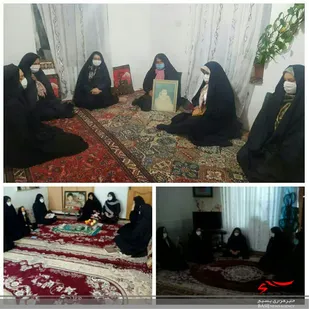 دیدار خواهران بسیجی مانه وسملقان با خانواده شهدا