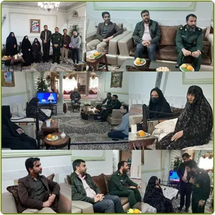 دیدار جانشین فرمانده سپاه پیشوا با خانواده معظم شهید سیدمجتبی طباطبایی
