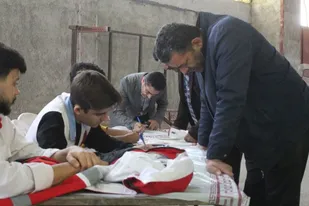 برپایی میز خدمت مدیران کل و معاونین و مدیران شهرستانی در مصلای نماز جمعه کردکوی