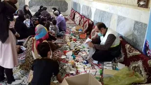 اعزام تیم پزشکی کانون بسیج جامعه پزشکی چرداول به روستای پشته آسمان آباد
