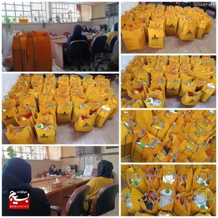اهدای سبد مواد غذایی به مادران باردار استان کرمانشاه&nbsp;