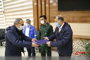 مراسم تجلیل از برگزیدگان بسیج در پتروشیمی خراسان شمالی