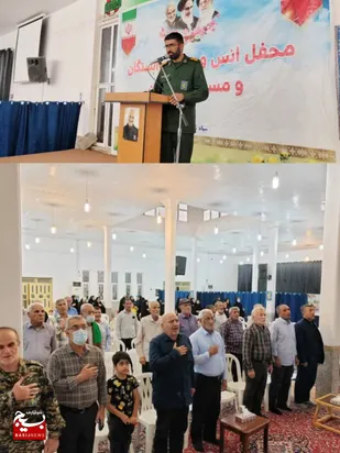 محفل انس و مودت وابستگان ومستمری بگیران سپاه ناحیه هفتکل برگزار شد