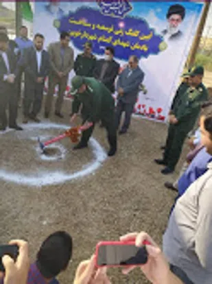 برگزاری مراسم کلنگ زنی ساخت و توسعه یادمان شهدای گمنام در شهر دارخوین
