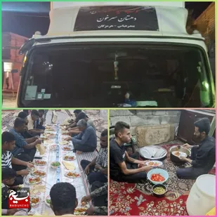 خدمات رسانی موکب و حسینیه سیدالشهدا (ع) هندیجان به زائران بندرعباس